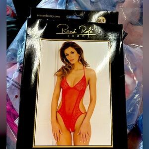 BNIB. Red Lace Teddy. Size M/L